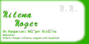 milena moger business card